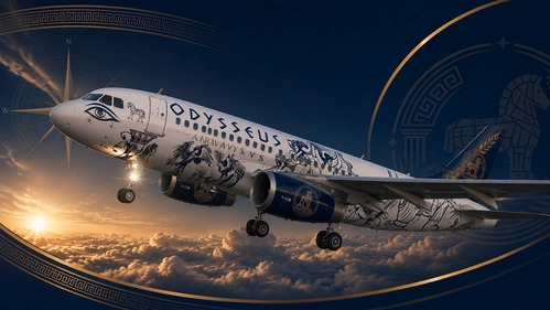 A319 (IAE) - Odysseus Airways – Special Edition Livery – The Odyseys
