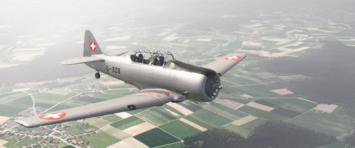 North American T-6 Harvard Swiss Air Force U-328