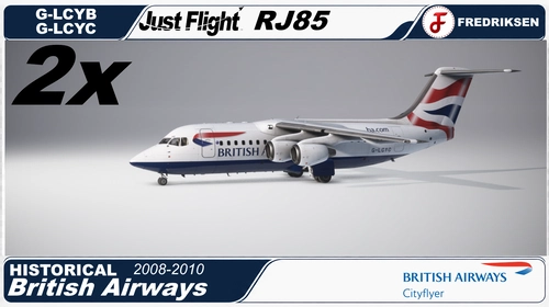 Just Flight RJ85 - G-LCYB & G-LCYC, BA CityFlyer, 1998-2010, w/Cabin