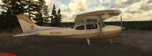 Cessna 172 Skyhawk II brown-moka-white NC6819 (Classic Asobo)
