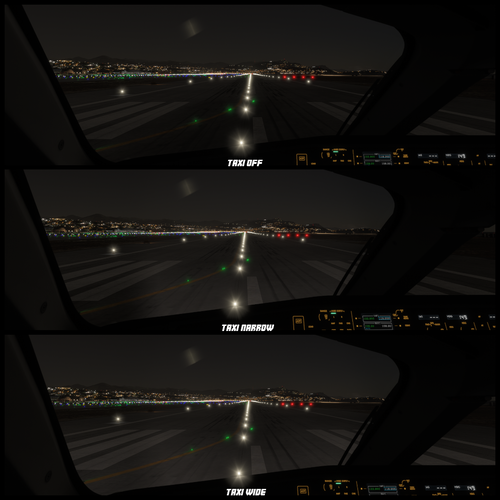 A220 Taxi Lights Fix