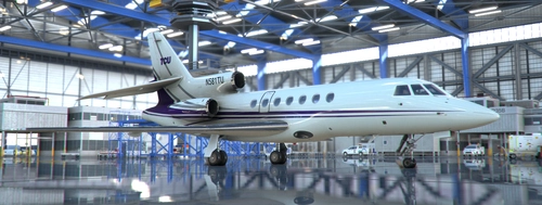 TCU livery for Falcon 50