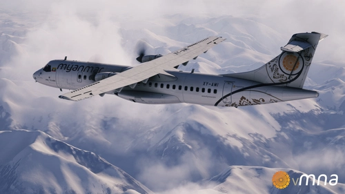 Asobo | Myanmar National Airlines ATR 72-600 XY-AMI by vMNA