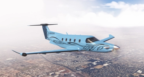 Pilatus PC12 NGX Custom Blue/Black