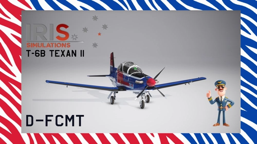 Iris Simulations Beechcraft T-6B Texan II 'D-FCMT'.