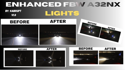 FlyByWire A32NX Realistic External Lighting