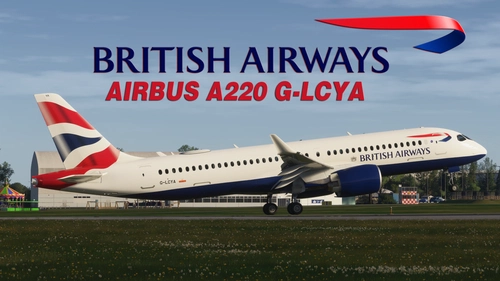 British Airways (Fictional Livery | G-LCYA) | Synaptic Airbus A220-300