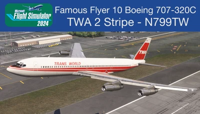 Famous Flyer 10 Boeing 707-320C TWA 2 Stripe