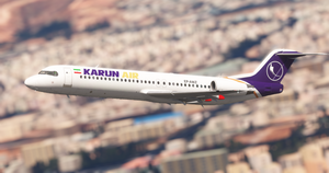 Just Flight Fokker 100 Professional Karun Air EP-AWZ - Aircraft