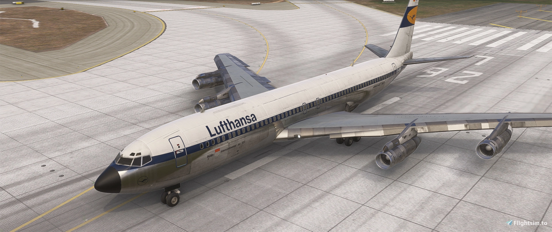 BBOX ルフトハンザ航空 BOEING 707-300 D-ABUK Boeing 707-320c Lufthansa D-ABOX (Retro) - Aircraft Liveries for