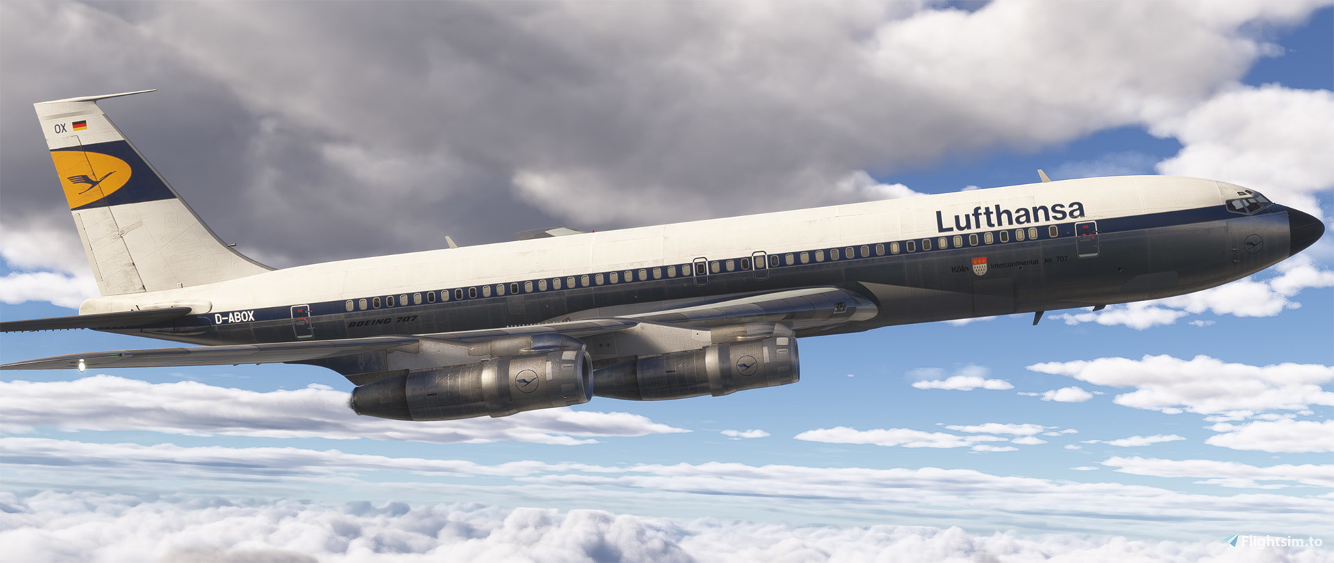 Boeing 707-320c Lufthansa D-ABOX (Retro) - Aircraft Liveries for