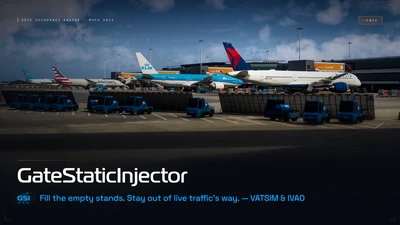 GateStaticInjector for VATSIM/IVAO