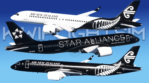 Air New Zealand Livery Pack (Fictional) | Synaptic Airbus A220-300 [4K]