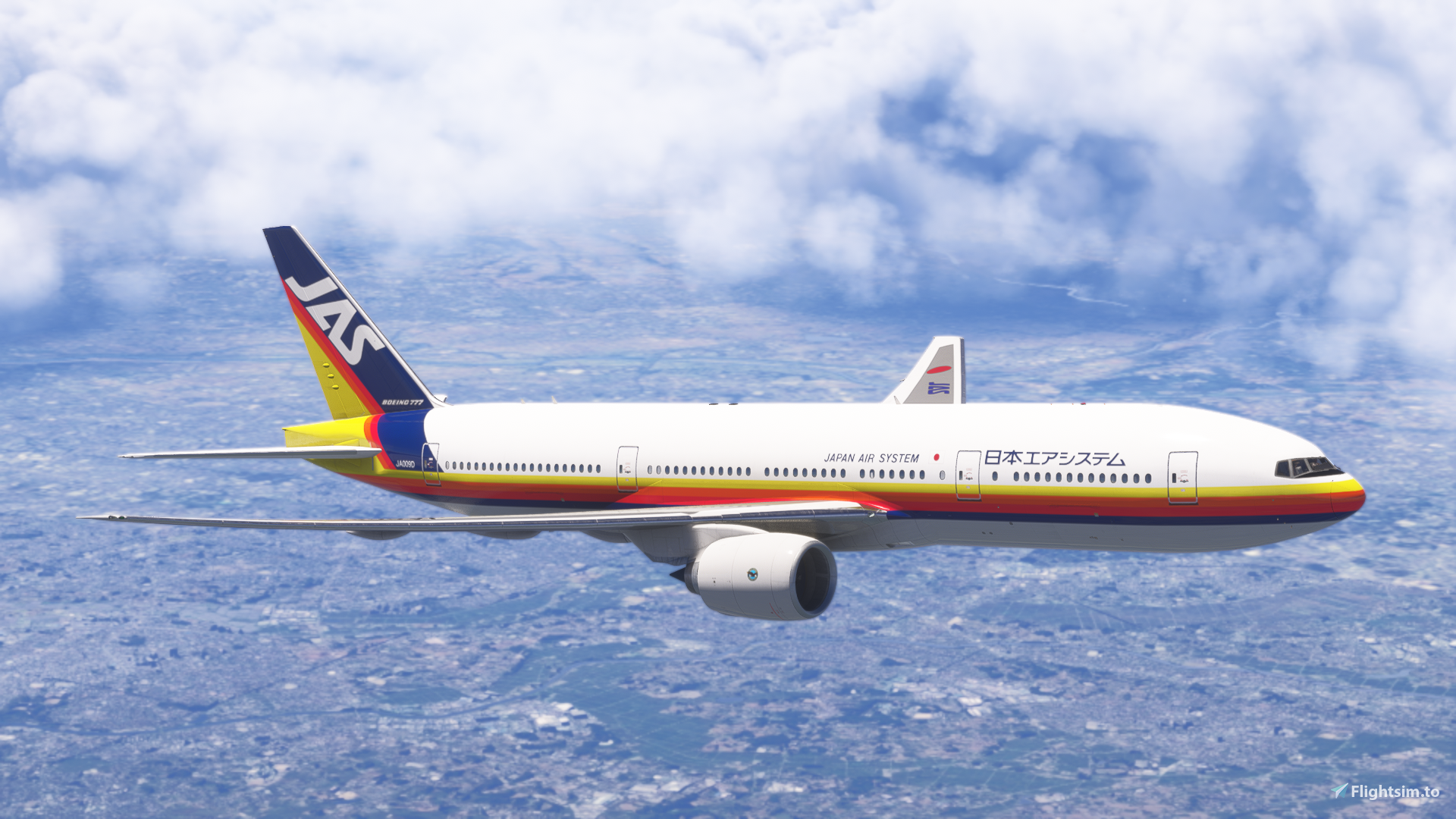 PMDG 777-200ER Japan Air System JA009D (Fictional) - Aircraft