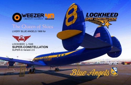 BLUE ANGELS Classic 1968 (8K) - L-1049 SuperConstellation RedWing