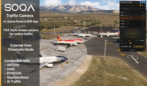 SOQA Traffic Camera - FSX-Style Chase Camera for Online Traffic