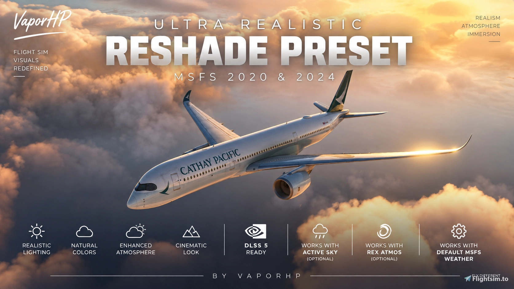 Ultra Realistic ReShade Preset | DLSS 5 Ready | MSFS 2020 & 2024 - Image 1