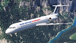 Air Inter Europe Fokker F100 fleet pack - Aircraft Liveries for