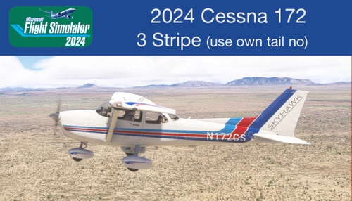 2024 Cessna 172 - 3 Stripes