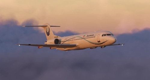 Just Flight Fokker 100 Professional Iran Aseman Airlines Air EP-ATE