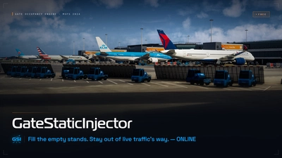 GateStaticInjector for VATSIM/IVAO and Online Flying
