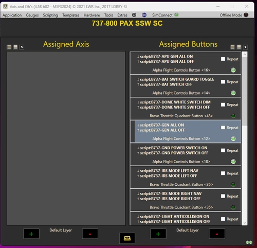 LAAO script and template for PMDG 737