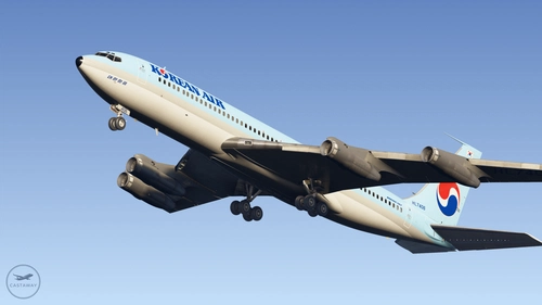 Korean Air (HL7406) [Boeing 707-320C]