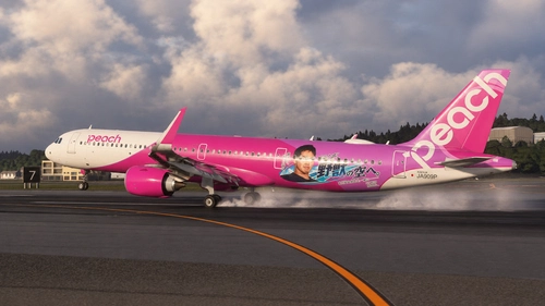 [iniBuilds A321LR] Peach Aviation JA909P Yaju-senpai [Fictional]