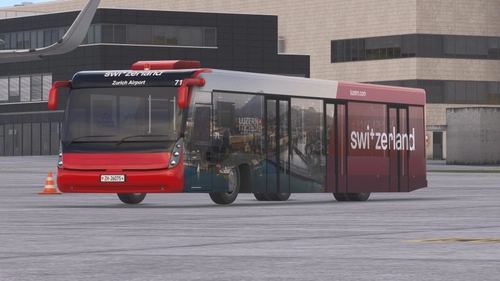 GSX Passenger Bus Repaint Zurich Airport Luzern Tourismus