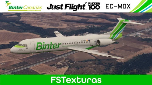 Binter Canarias | Just Flight Fokker 100 | EC-MOX | Fictional