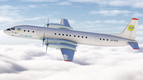 Nemeth Designs IL-18D | Lviv Airlines — UR-BXD