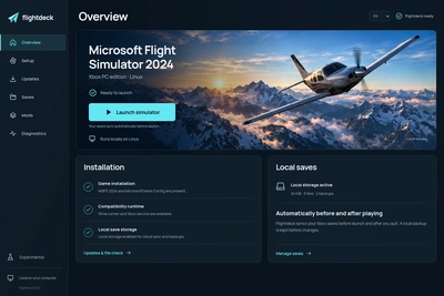 Flightdeck: MSFS 2024 Launcher for Linux (XBOX/MS Store Edition)