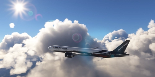SkyAirways Virtual Airlines (EP-DQA) W/Cabin PMDG777-300ER New Livery Abadan