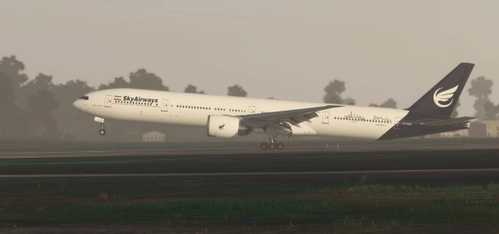 SkyAirways Virtual Airlines (EP-DQA) w/cabin PMDG777-300ER Old Livery