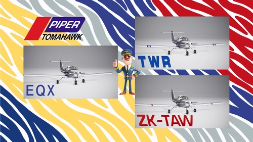 Just Flight PA-38 Piper Tomahawk 'ZK-TAW', 'EQX' & 'TWR'