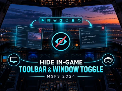 Hide In-Game Toolbar & Window Toggle