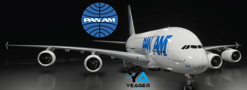 A380 Pan Am (Fictional) w/ Cabin