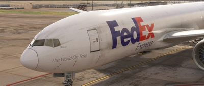 B-777F PMDG FEDEX N843FD Weathered