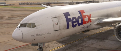 B-777F PMDG FEDEX N843FD Weathered