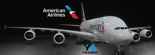 A380 American Airlines (Fictional) w/ Cabin