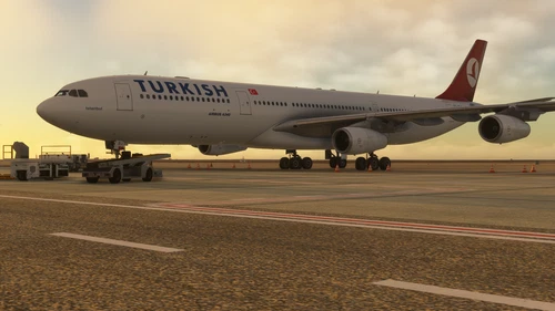 Turkish Airlines TC-JDJ Old Livery (1996) Inibuilds A340 MSFS2024 (With Cabin)