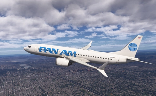 Pan Am "Clipper World Voyager" [Fictional] iFly 737 Max 8 /w Custom Cabin
