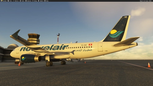 Nouvelair TS-INS livery Fenix A320-IAE MSFS2024 (With Cabin)