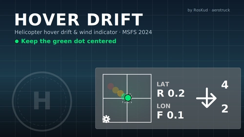 Hover Drift  a helicopter "butt-o-meter"