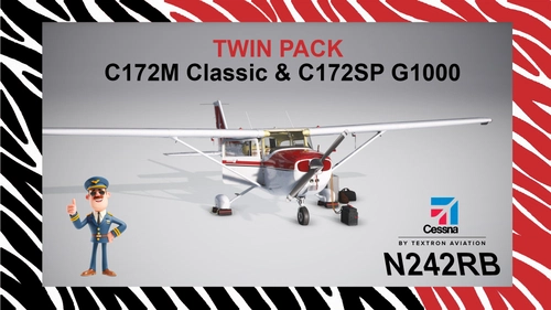 Bagolu Cessna 172M Classic & Cessna 172SP G1000 'N242RB'