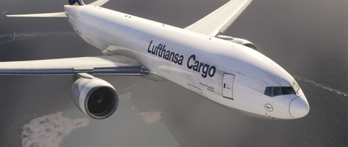 B-777F Lufthansa D-ALFD "Olá Brazil" Weathered