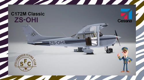 Bagolu Cessna 172M Classic Stellenbosch Flying Club 'ZS-OHI'