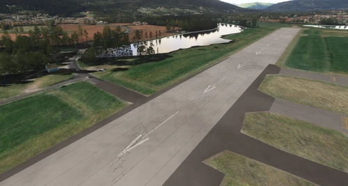 Removing public car traffic crossing runway at Notodden (ENNO)
