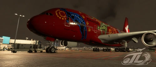 Fictional Qantas Airbus A380 | Wunala Dreaming