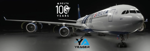 A340-600 Delta 100th Anniversary (Fictional) w/ Cabin